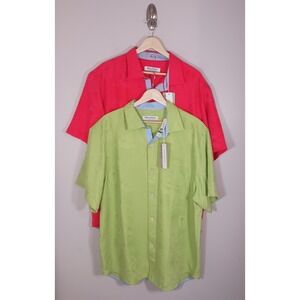 Lot Tommy Bahama Coconut Point Button Up Tropical Vacation Men's Size L New